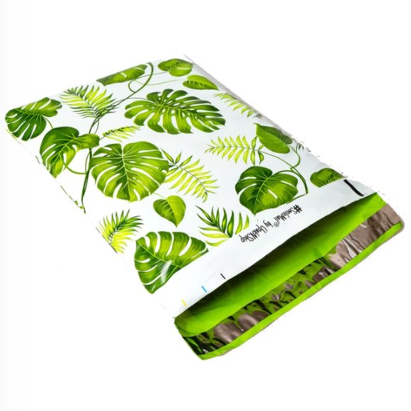 50 10x13 Banana Leaves Poly Mailers - Picture 4 of 5